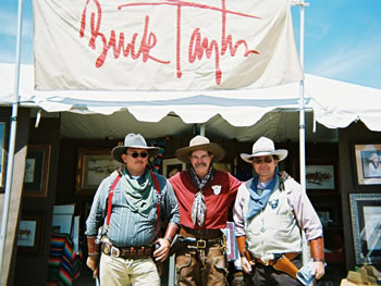Bob and JP with Buck Taylor at End of Trail